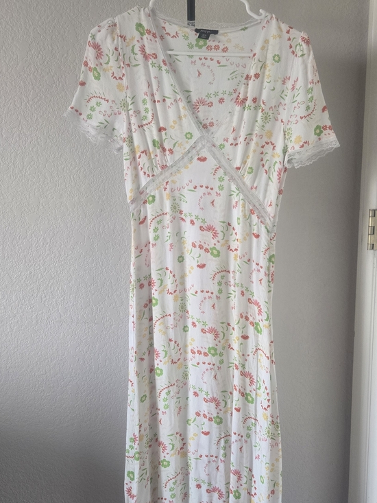 Nasty Gal Dresses & Skirts - Nasty Gal White Floral Slip Dress with Pastel Blooms